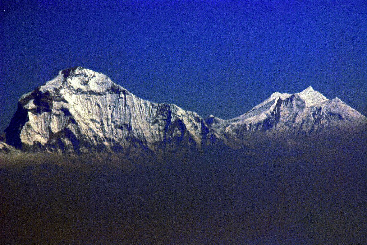 01 Flight To Kathmandu 04 Dhaulagiri and Tukuche Peak Close Up